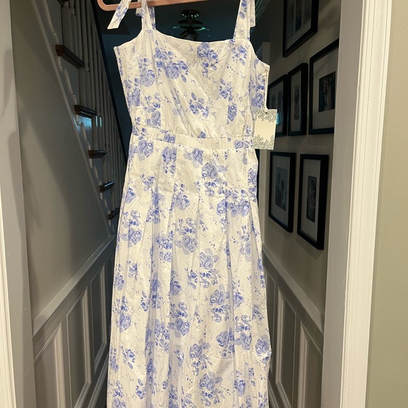 Hyacinth House Blue and White Floral Dress - Picture 2 of 4